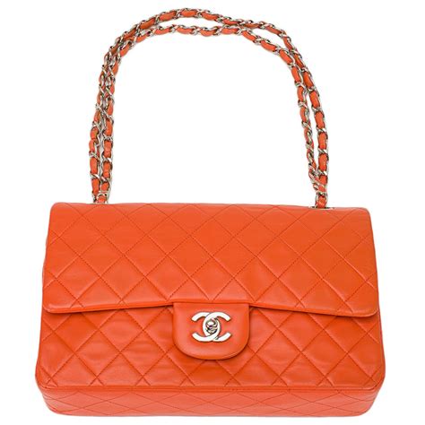 vintage orange chanel bag|old fashioned chanel bags.